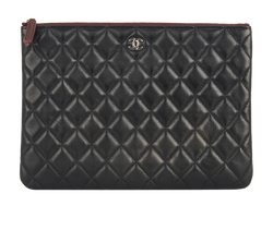 Chanel Large O Case, Lambskin, Black, 31470893 (2021), B, 3*